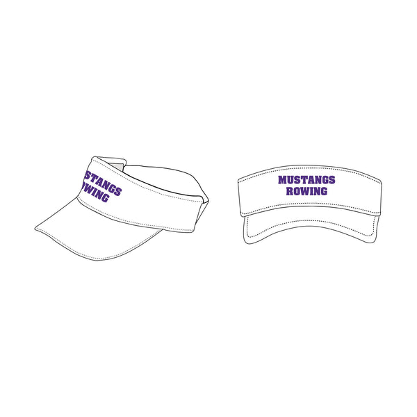 University of Western Ontario Rowing White Visor